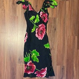 90’s Vintage V neck dress